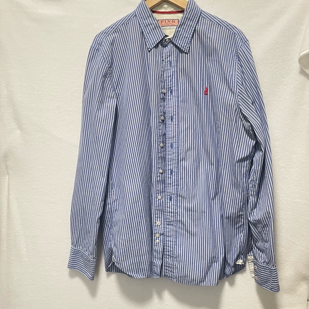 Thomas Pink Striped Shirt